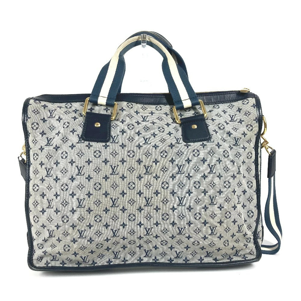 LOUIS VUITTON Sac Marie Kate Handbag Business Bag Shoulder Tote Navy Blue - Picture 2 of 15